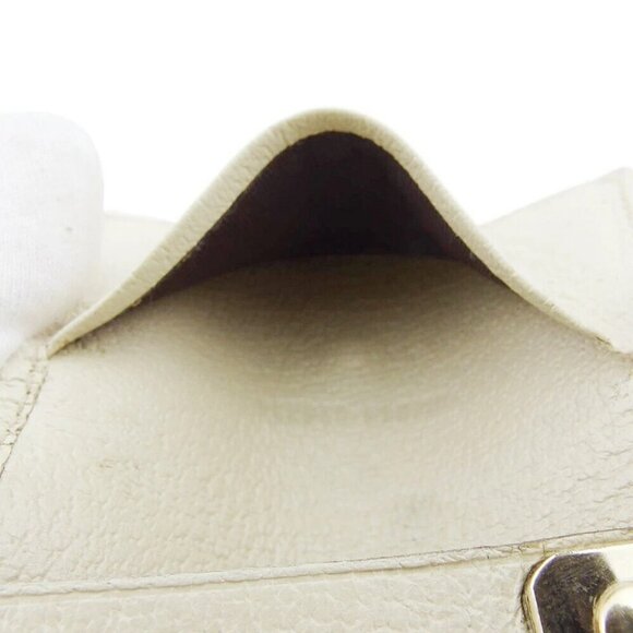 GUCCI Key Case GG Canvas Beige Canvas x Leather Authentic USED - Picture 10 of 13